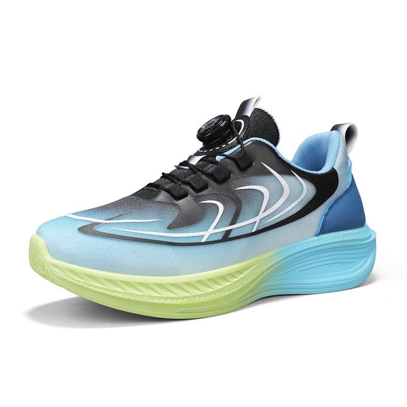 Men's shoes spring new outdoor rotating buckle lightweight thick-soled wear-resistant sports and leisure men's running shoes