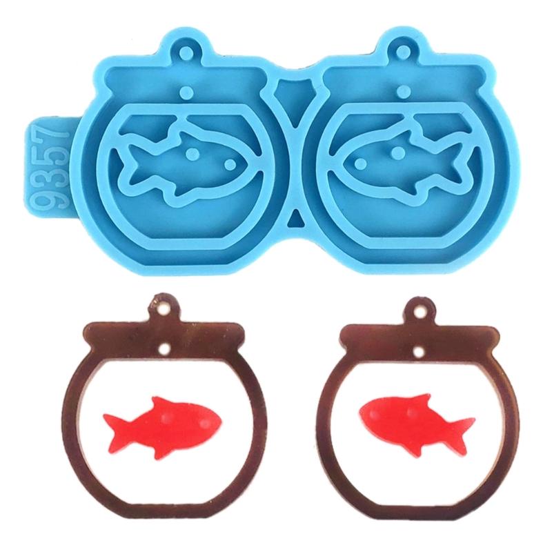 Fishbowl Clouds Necklace Mold Silicone Pendant Mold Earring Ornament Epoxy Resin Casting Jewelry Making Diy Crafts