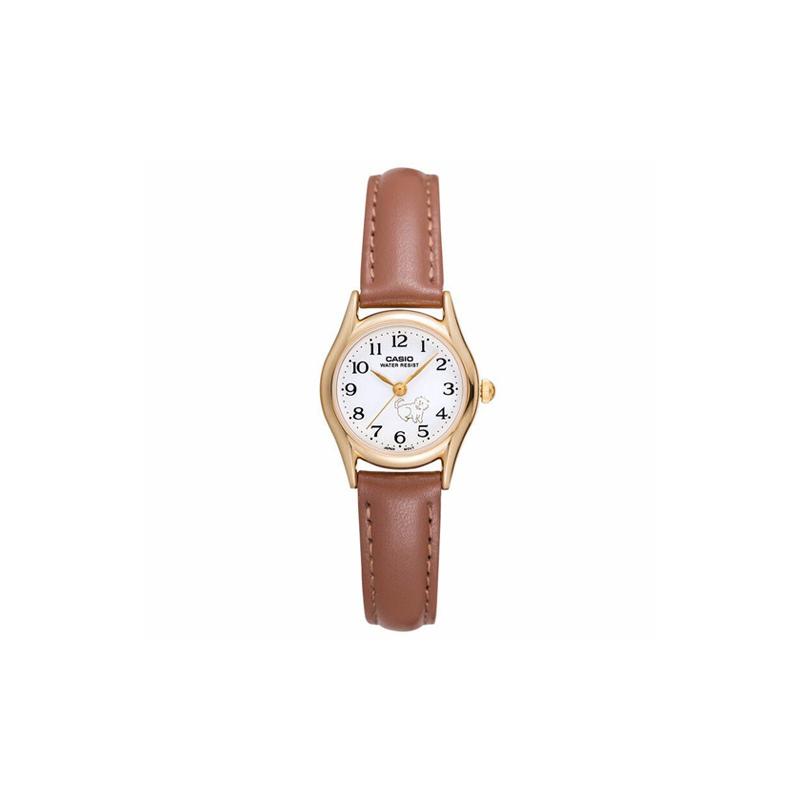 

Casio DRESS series ins style internet celebrity fashion business casual classic pointer waterproof quartz movement leather strap LTP-1094Q-7B7 білий