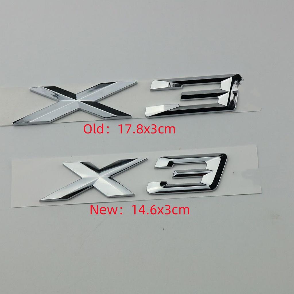 3D ABS Logo X3 Emblem Letters Badge Car Rear Trunk Sticker For BMW X3 F25 E83 G01 G45 Xdrive 20d 30d 20i 28i 30i 35i Accessories BX9