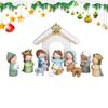 Kerststal 12 Delen Heilige Familie Kribbe Kleine Kerststal Kerstdecoratie voor Kinderen Volwassenen Christelijke Bureau Tafel Planken
