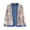 Middle-aged Women's Spring/Fall Knit Cardigan & T-shirt Set - Plus Size Stylish Two-piece