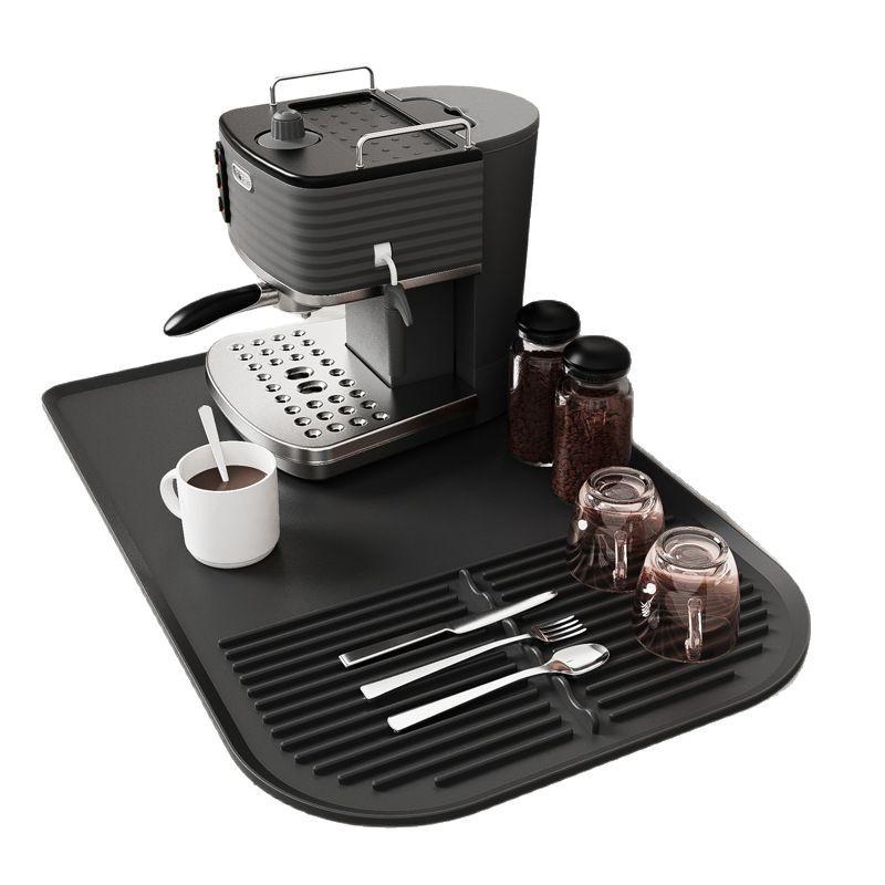 Large Silicone Drip Tray - Multi-Functional Heat Resistant Drainage Mat for Toasters, Coffee Machines and Mug Storage