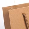 Foldable 10 Sizes Kraft Paper Bags Vertical Horizontal Party Accessory Gift Bags with Handles Shopping Handbag Home Decor
