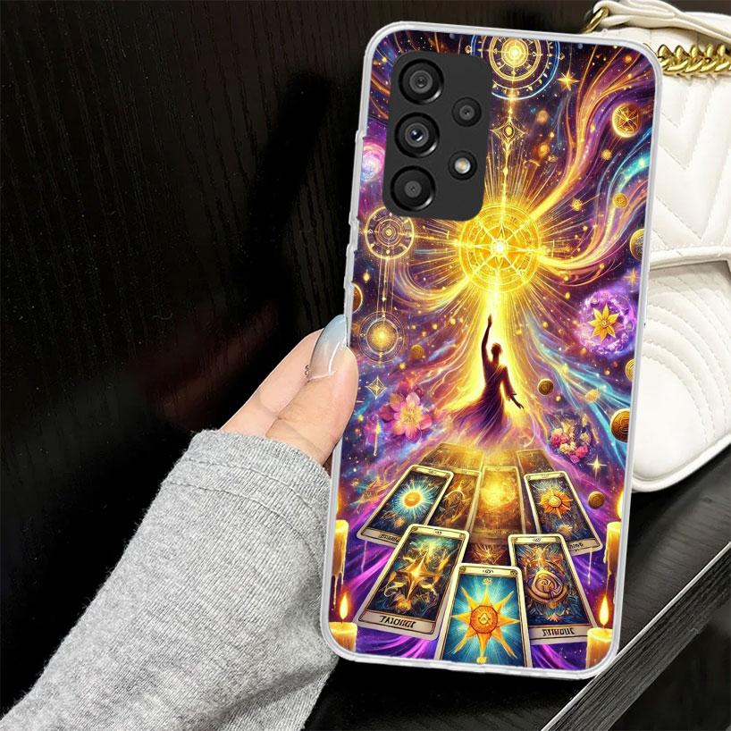 Hexen Tarot Kartenhülle für Samsung Galaxy A52 A42 A32 A22 A12 A51 A50 A02S Handyhülle A41 A31 A21S A40 A30S A20E A10S A71