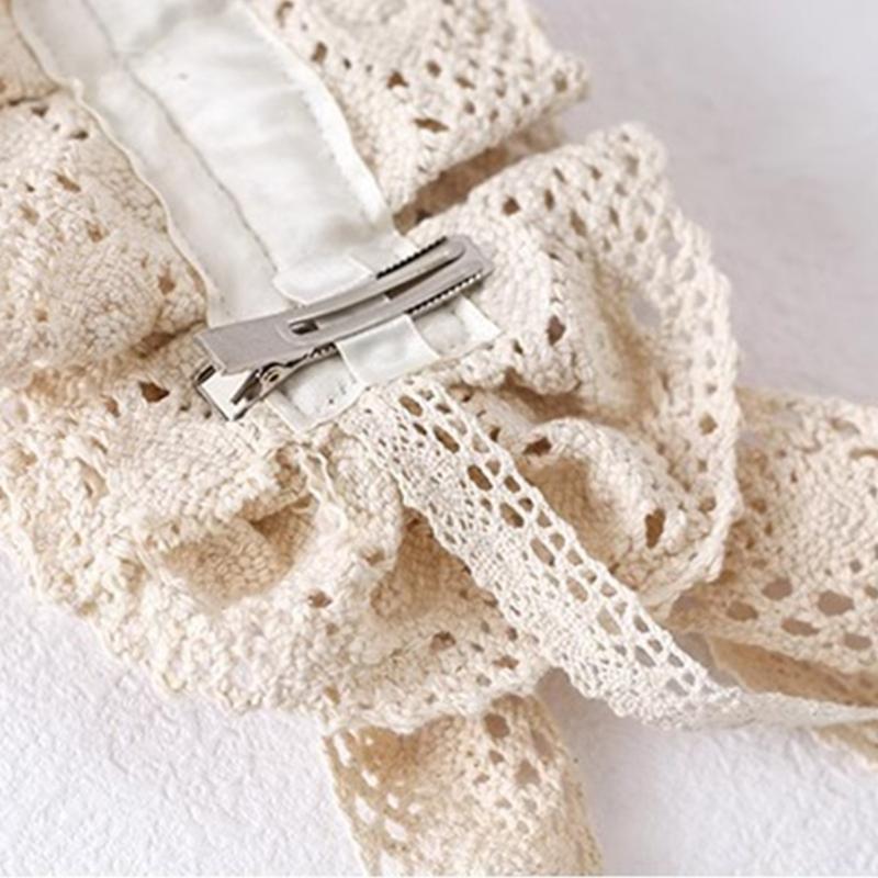 Ruffle Lace Headpiece Headband Anime Maid Cosplay Headband Lolitas Lace Flower Headwear Hair Accessories Lace Hair Band