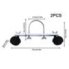 Mobile Pulley Bracket 2 Pieces Electric Heater Frame Base 360 Degree Rotating Oil Heater Accessories for Home Garage Workshop