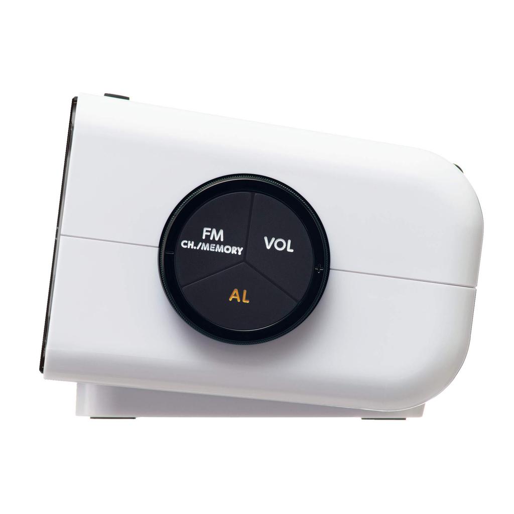 Seiko Clock White Table Body X X Digital AC Color Series C3 FLIP DL213W Clock, Size 7.2 16.8 9.6 Cm, Radio-Controlled Clock, Powered, LCD,