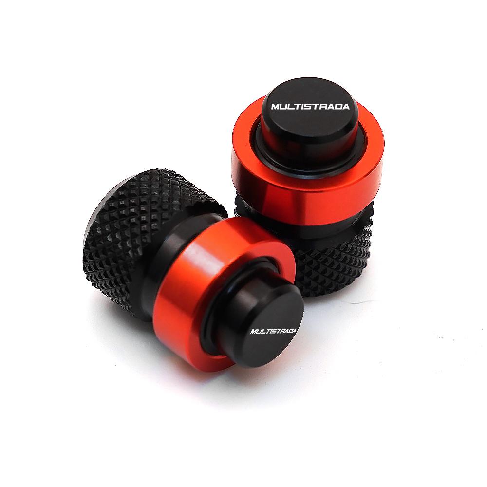 For DUCATI Multistrada 950 1100 1260 1200 S GT 1200S V4 Accessories Motorcycle Kickstand Side Stand Extension Pad Valve Caps