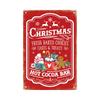 Putuo Decor pc Vintage Metal Tin Sign Hot Cocoa Welcome to the North Pole Santa Stop for Xmas Party Christmas Gift