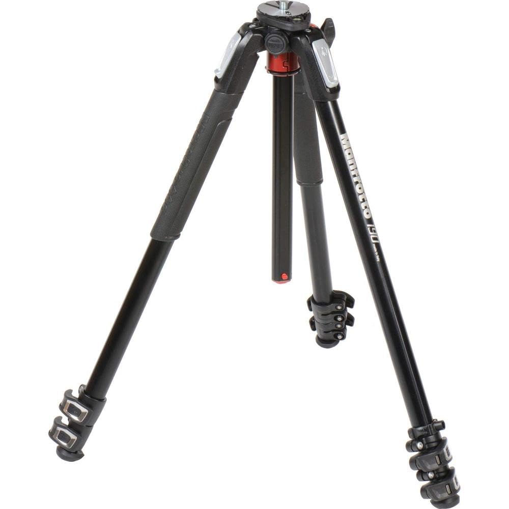 Manfrotto 190 Pro Aluminum Made in Maximum Load Capacity 15 kg Fully Extended Height 160 cm Quick Quick Power Easy Center and Easy Operation Tripod,