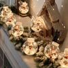 Christmas Transparent Wish Ball Curtain Lights, LED Snowman Decorative String Lights, Holiday Atmosphere Lighting