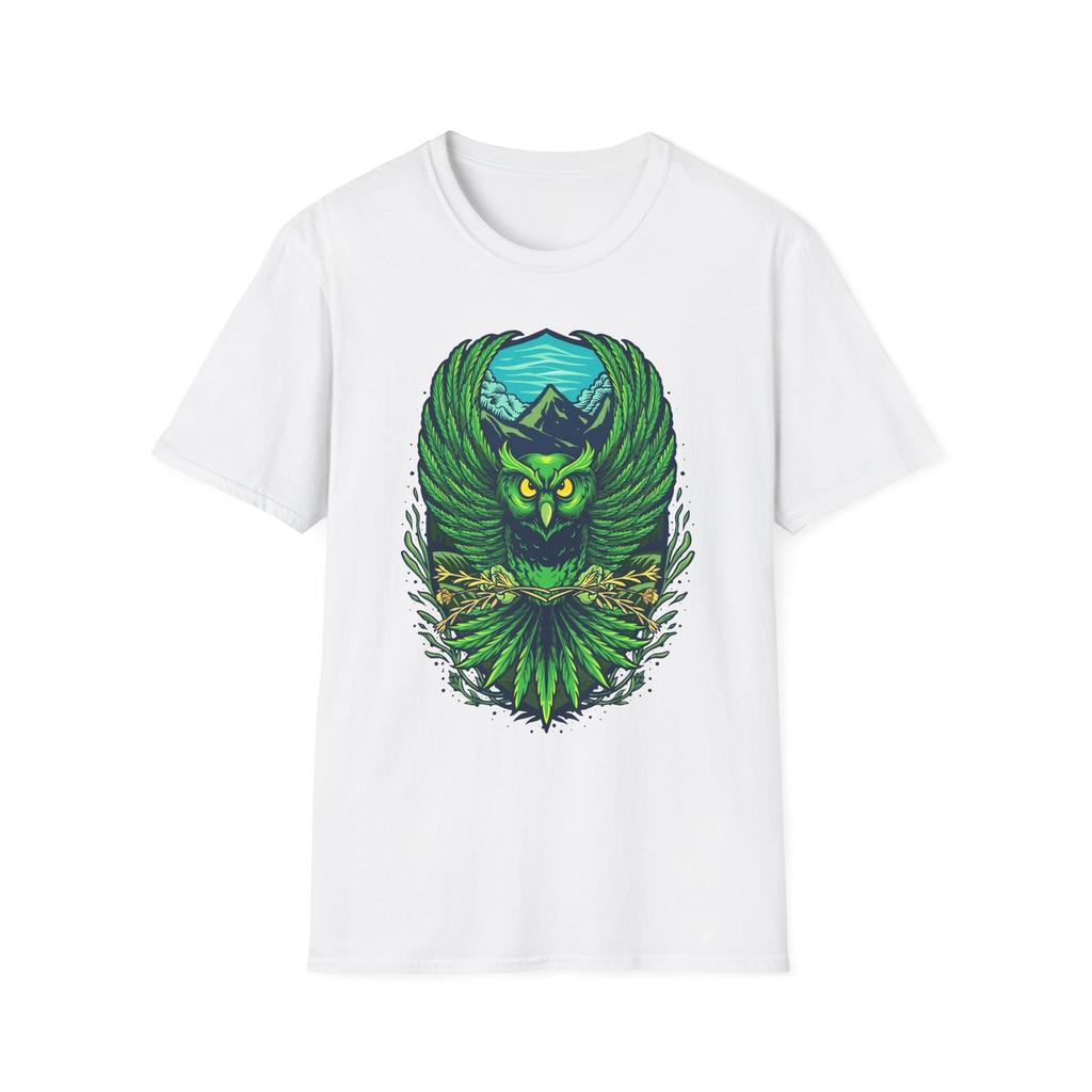T-shirt Grafica Gufo Ispirata alla Natura, Maglietta Unisex, T-shirt Fauna Selvatica