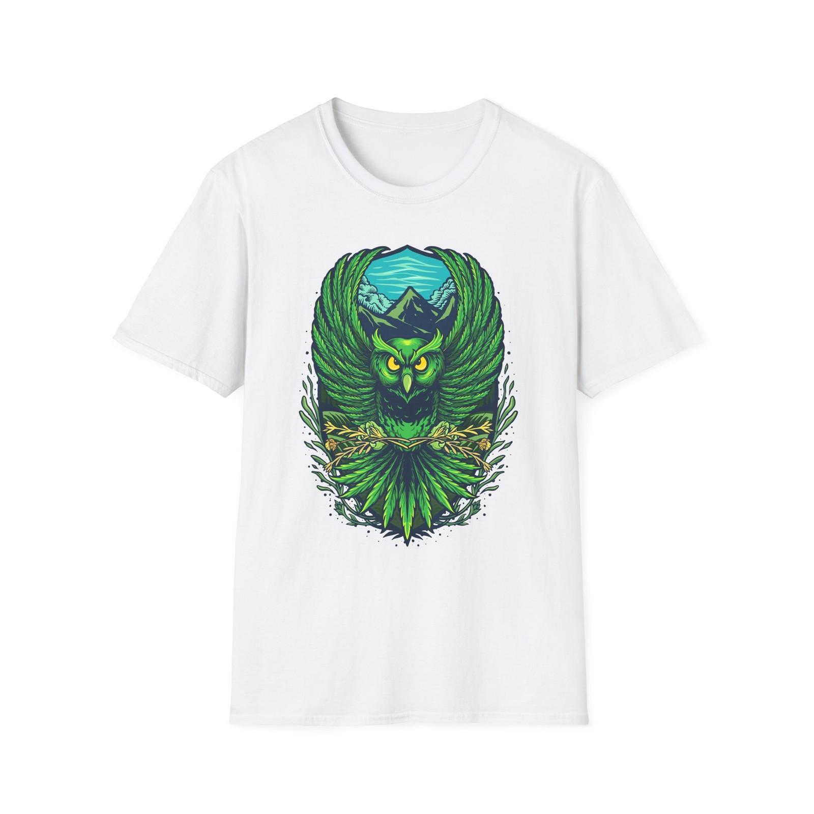 Nature-Inspired Owl Graphic T-Shirt, Unisex Shirt, Wildlife Tee S