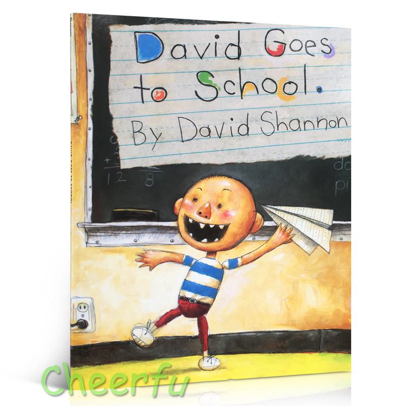 David Shannon, No David, David Gets In Trouble, David Goes To School Cognitive English Picture Books for Kids Children Story