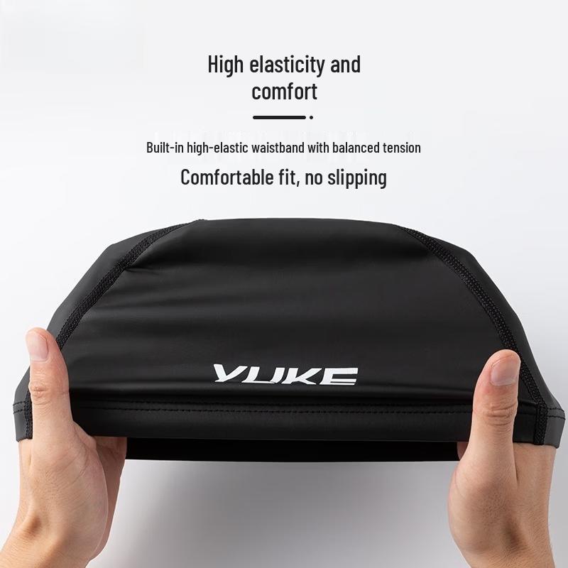 Children's Long Hair PU Swim Cap