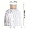 1PC Water Ripple Plastic Vase Wave Flower Pot Arrangement Modern Nordic Style Home Living Room Desktop Decoration Ornament