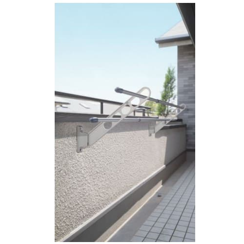 Kawaguchi Giken Hosclean HD-35-DB Dark Bronze Clothes Drying Rack for Waist Walls, 350mm (1 piece)