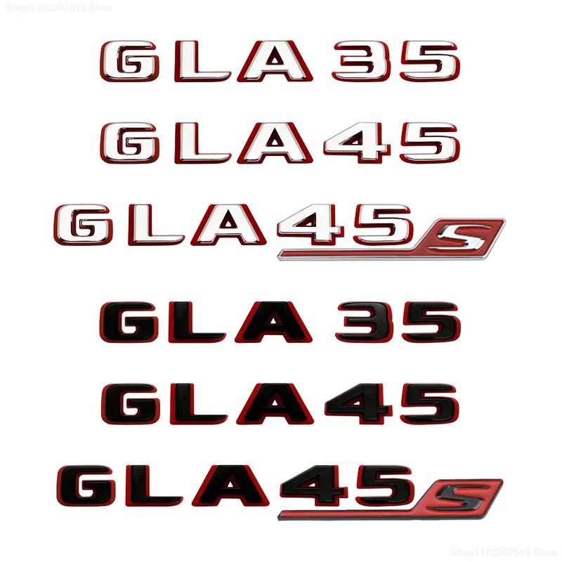 ABAL1 2024 New Style Two Tone Letters Numbers GLA35 GLA45 GLA45S Turbo 4matic+ for Car Fender Trunk Rear X156 Sticke