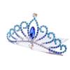 Birthday Gifts Princess Aisha Tiaras Rhinestone Hairpin Children Girls Hair Comb Crystal Crowns