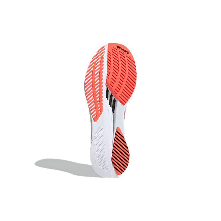 Adidas Adizero Boston 10 Solarrot Herren Sneaker Weiß Wolkenweiß Core-Schwarz FY4079