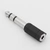 to 6.35mm New Stereo Converter Headphone Plug Microphone Jack Earphone Cable Adapter Male To Female