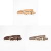 Genuine Leather Womens Belt With Silver Buckle For Casual And Office Wear