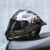 966Motorcycle helmets, men's and women's full face helmets, four season personalized large tail wing motorcycle running helmets