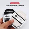4Pcs Car Door Lock Buckle Protective Covers Shock Absorber Pad Stickers For Mercedes Benz AMG W213 W206 W205 W204 W212 W203 W223