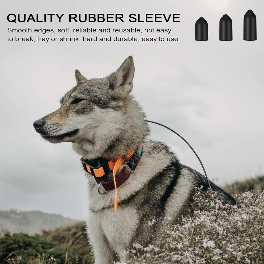 Dog Shock Collar Rubber Tips 12 pcs Training Collar Replacement Silicone Covers Fits Most Brands of Shock Collar (20mm)