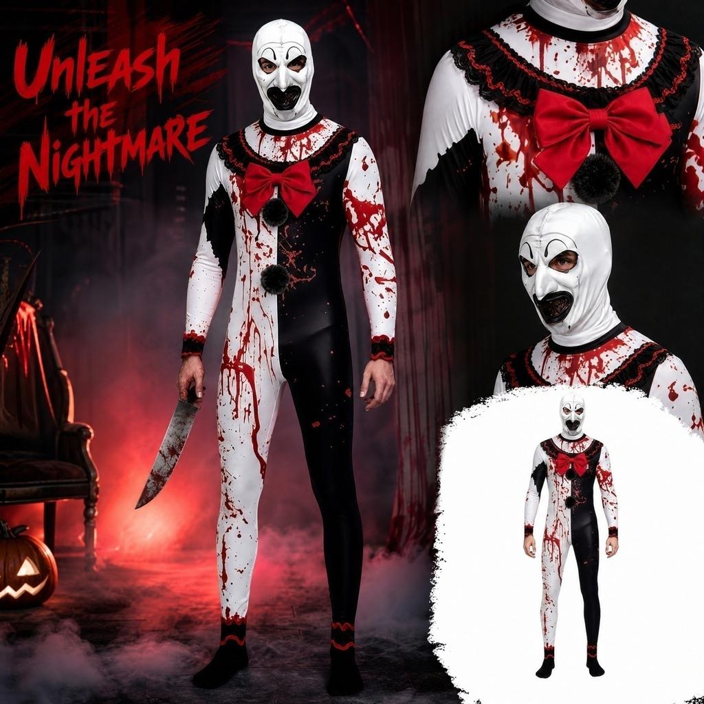 Scary Costume for Halloween Party Bloody Horror Cosplay Outfit