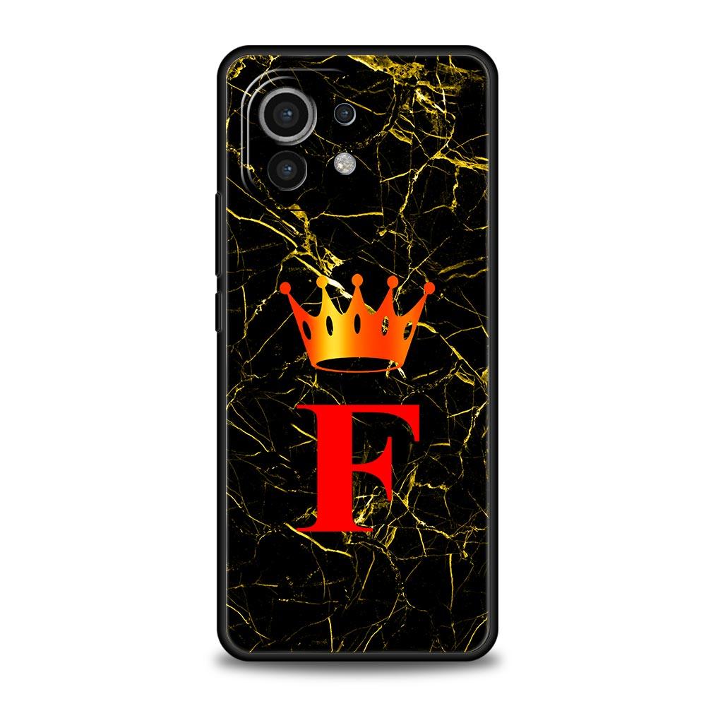 Marble Letter Phone Case Cover for Xiaomi Mi 17 15 14 13 12 11 Ultra 15T 14T 13T 12T 11T Pro Lite 5G Soft TPU Shell Fundas Capas