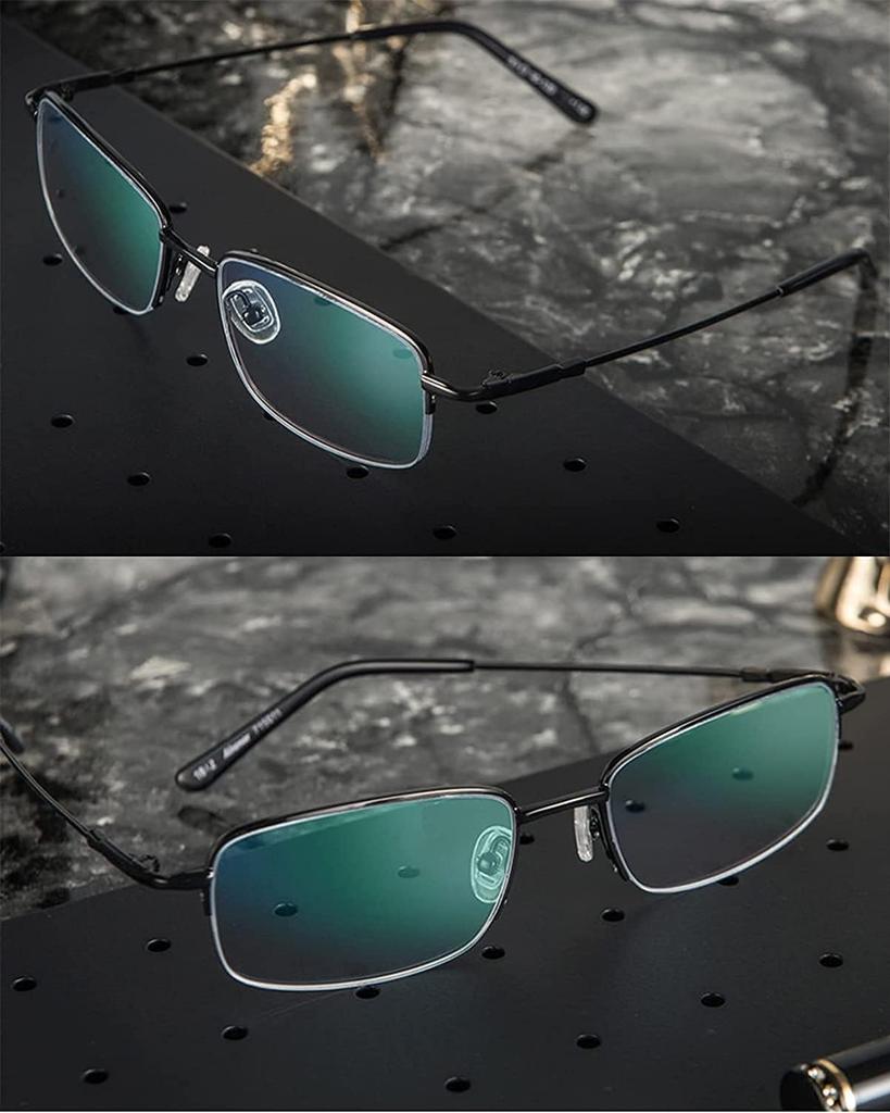 [CEETOL] Stylish Men's Reading Glasses, Bifocal, Progressive, Multifocal, Blue Light Blocking, UV Protection, for Computers, Smartphones, PCs, Driving