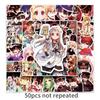 50 Cartoon Japanese Doodle Suitcase Laptop Waterproof Decorative Stickers