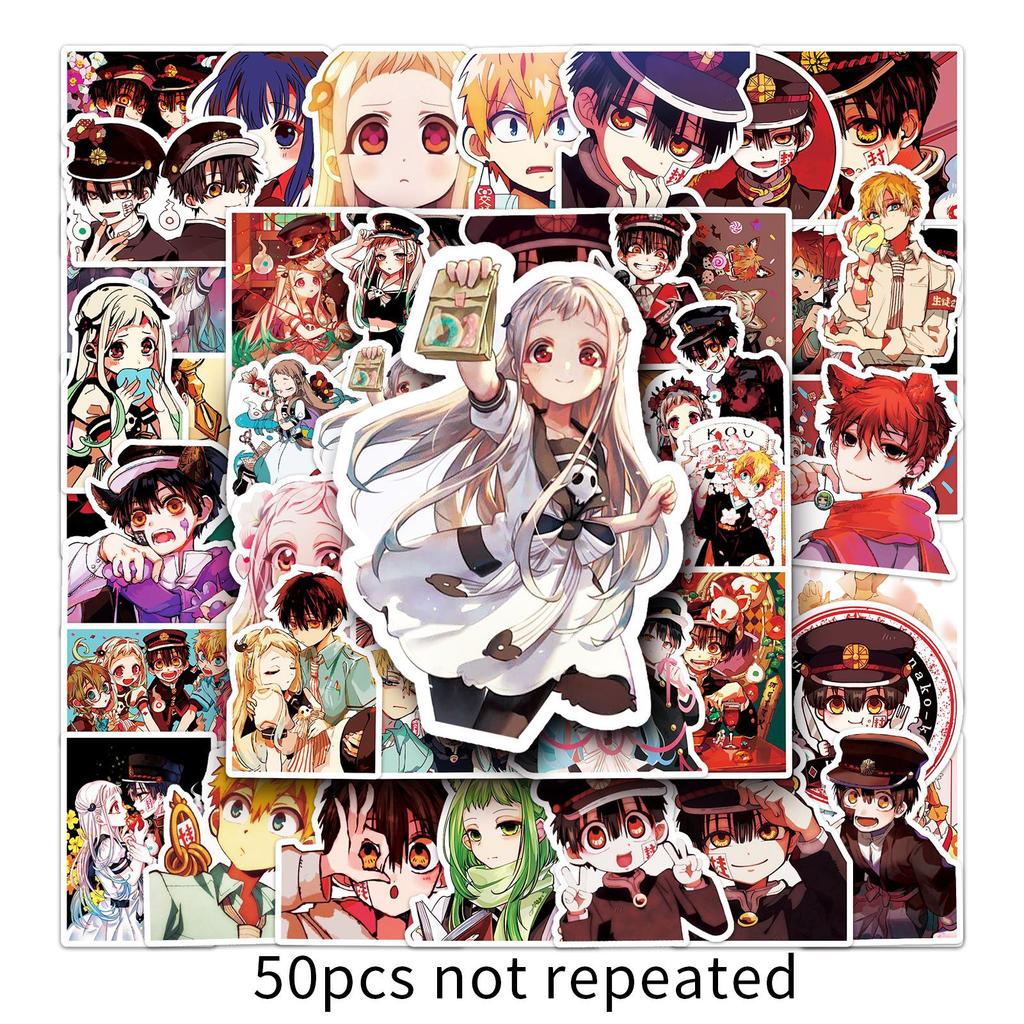 50 Cartoon Japanese Doodle Suitcase Laptop Waterproof Decorative Stickers