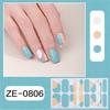 French Tip Nail Sticker Glittering Nails Polish Stickers Flowers Gels Nail Strips Nail Art Decortions Manicures Supplies