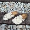 Fashion 2025 Spring Fashion Buckled Decorated Toe-cap Suede Slippers Closed Toe Solid Color Low Heel Novelty Women's Mules Large Size