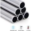 Geiserailie 8 Pieces 14 Inch Stainless Steel Straws Long Drinking Straws for 100 oz Tumblers, Extra with 4 Pieces Cleaning Brush(Silver)