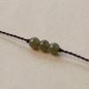Hetian Jade Pendant Necklace with Handmade Braided Cord - Simple, Natural Stone Design