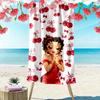 1pc Betty Boop Beach Towel Ideal Birthday Gift For Family, A Vibrant Beach Towel Suitable for Outdoor Activities