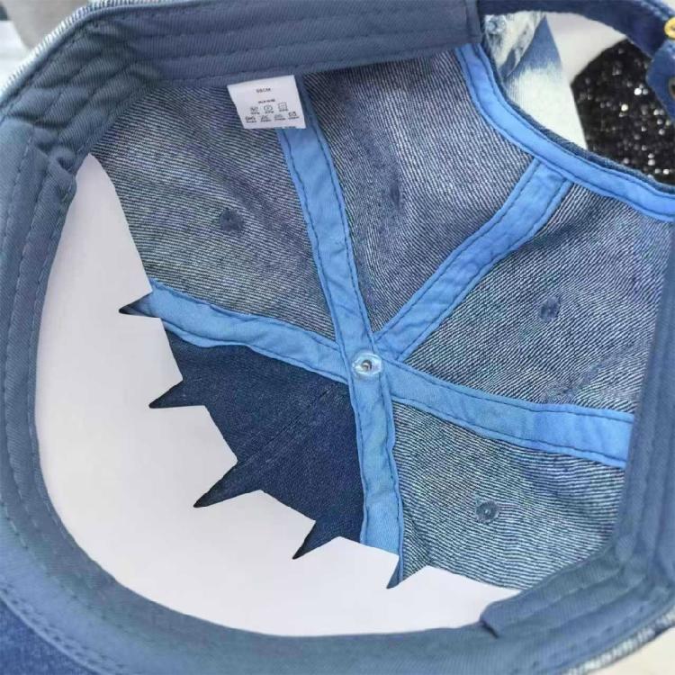 Distressed Dog Ear Casquettes Hat 2000S Cool Baseball Hat Breathable Sun Hat Long Brims Hiphop Dancing Hat for Adult Teens