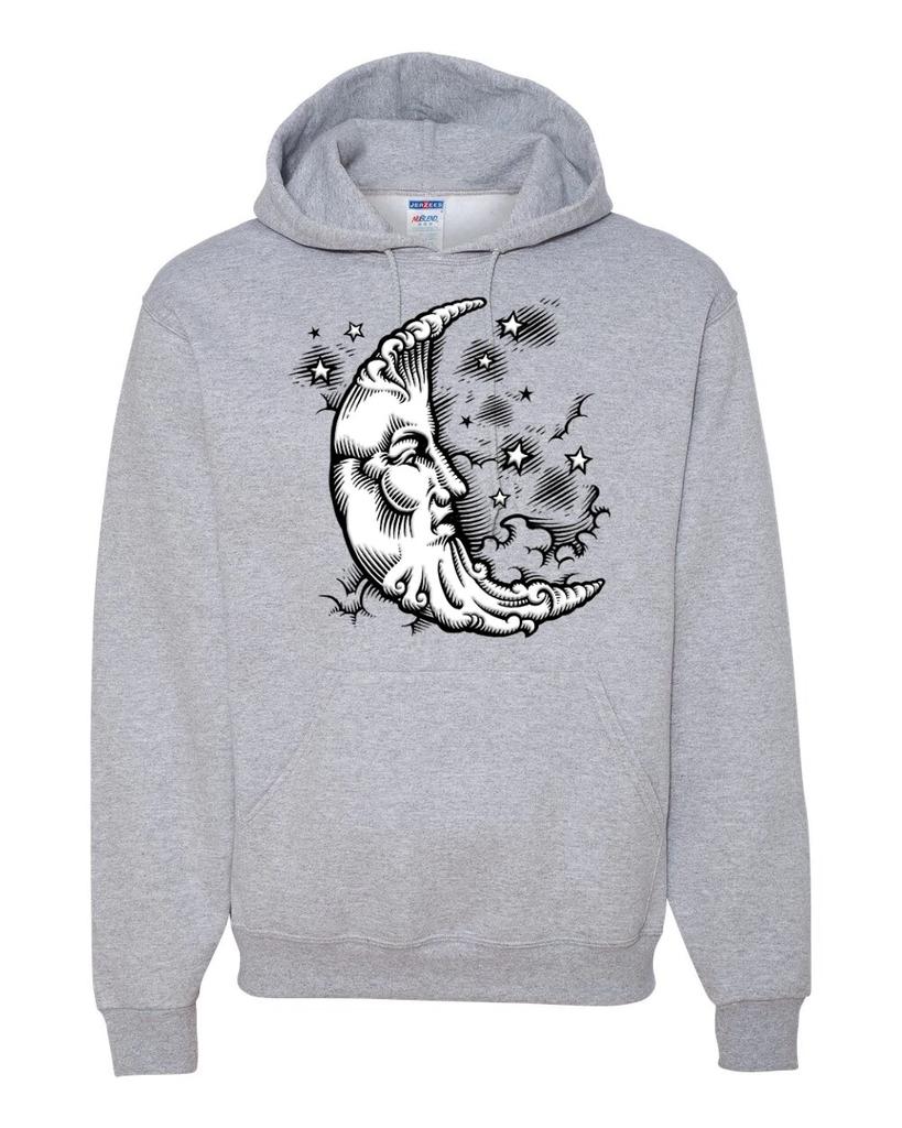 Crescent Moon Astrology Zen Puff Print Tarot Card Gift for Mom Wife Hoodie