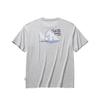 Anta Short Sleeve Knitted T-Shirt Summer Casual Loose Unisex Tops Gray 972628103-2