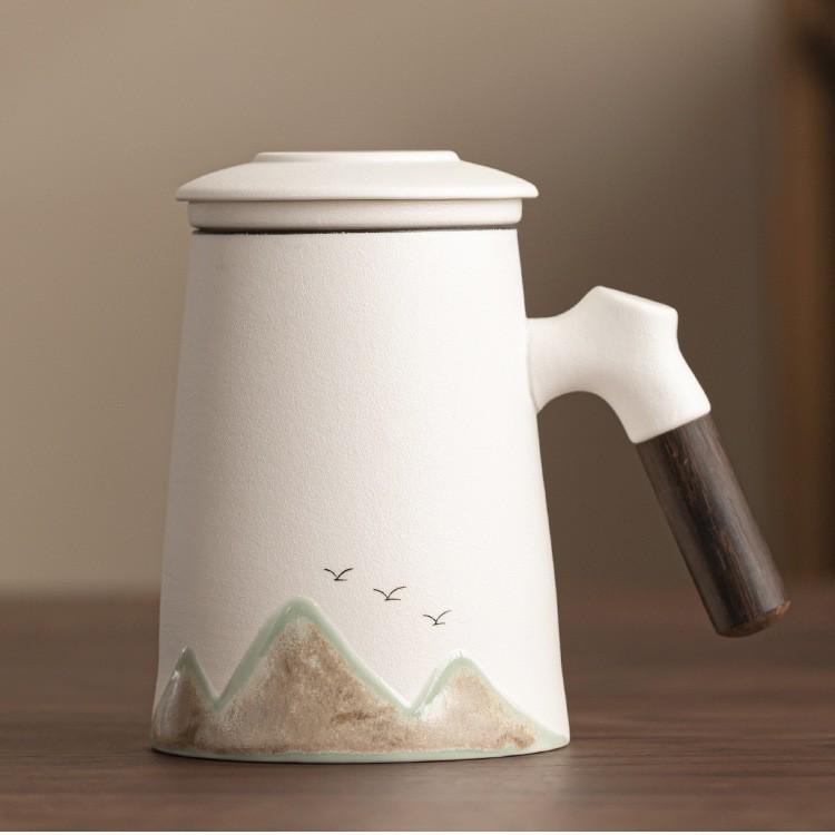 National Tide Creative Tea Set: Separable Office Mug and Kung Fu Set, Logo Customizable