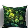 Enchanted FourLeaf Clover Pattern Pillow Covers Pattern Cushion Cover Suitable For Sofa Bedroom Car Pillow Cover