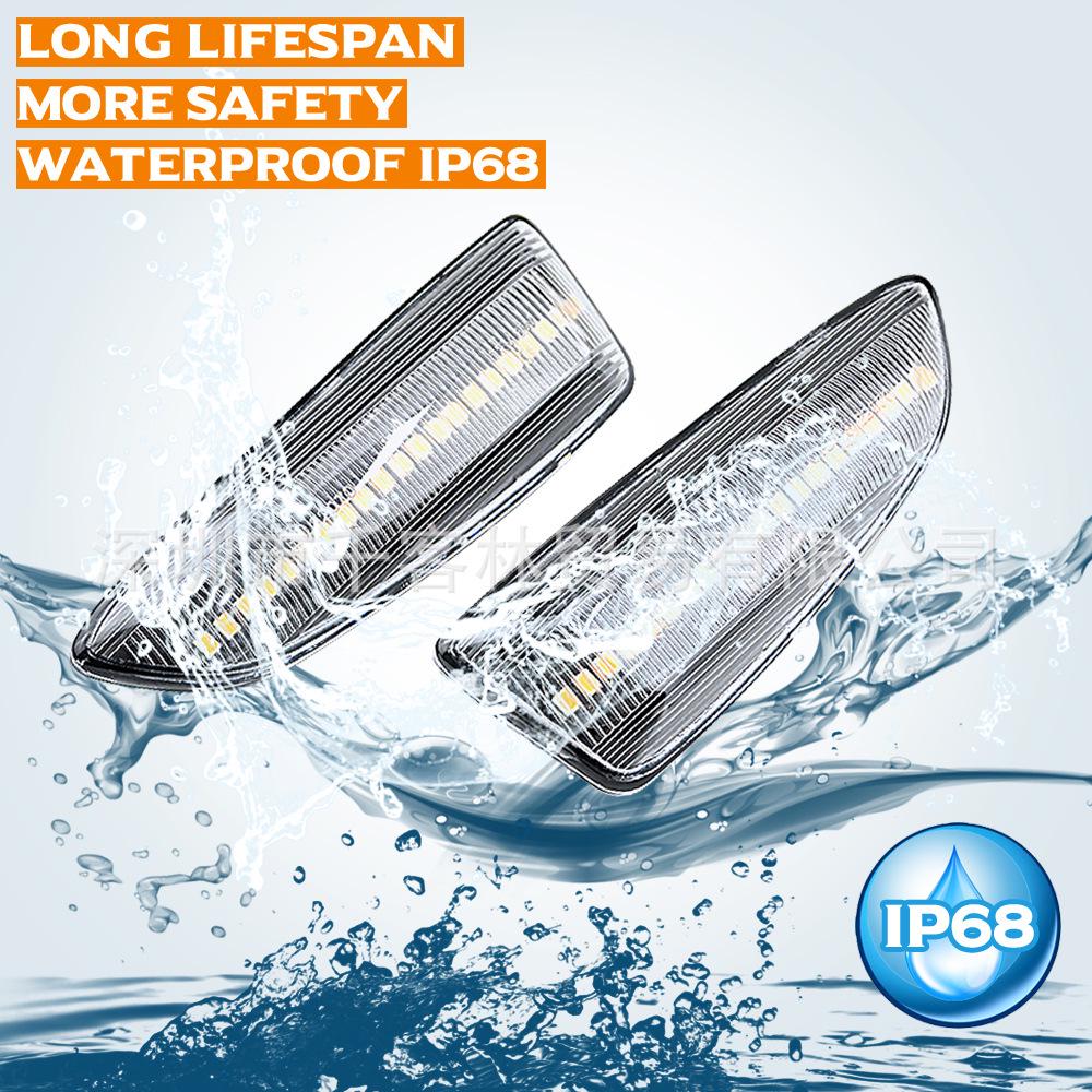 Opel Astra AJ, Buick Regal 18-19, Chevrolet Cruze LED Dynamic Turn Signal Fender Side Lights