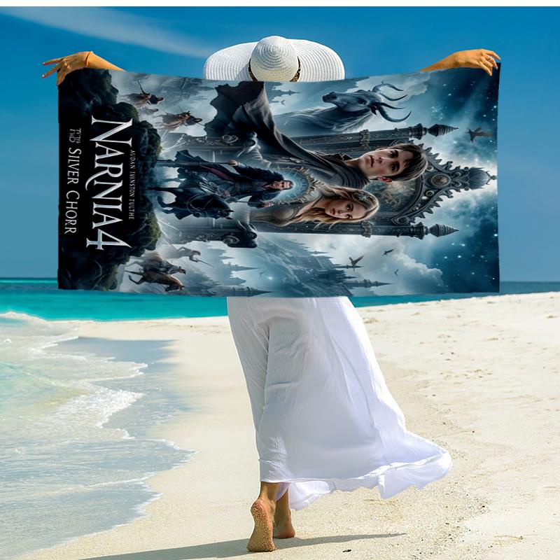 Ultra-Soft Beach Towel with The Chronicles of Narnia Theme,Ideal for Pool - Camping, Diving - Perfect Travel Essential, Vibrant Beach Towel.
