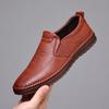 Leather shoes men's summer new versatile business casual shoes beef tendon soft sole non-slip
