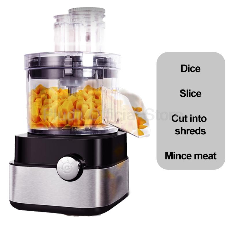 

600 Вт Коммерческий Овощерезка Электрический Кухонный Комбайн 3-скоростной Регулируемый Резак Нарезка Слайсером Измельчение Для Ресторанной Кухни 220V&13x13x10mm