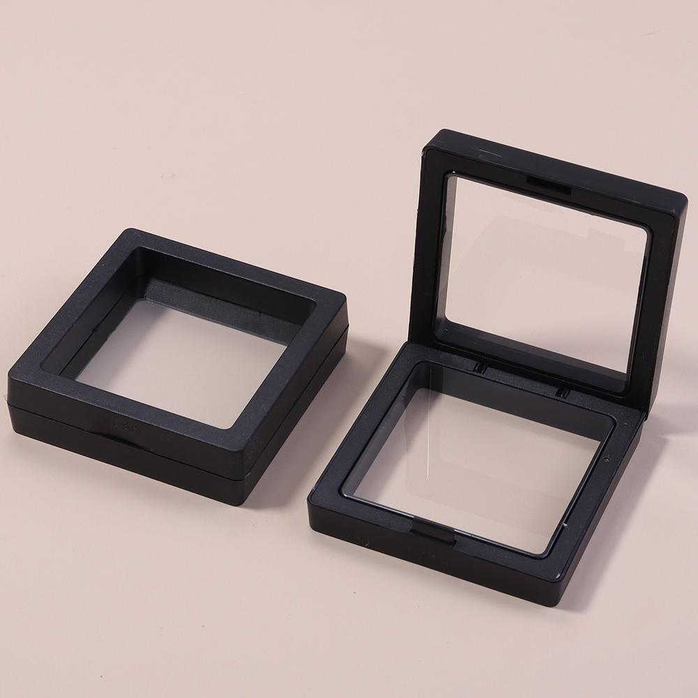 1Pc PE Film Transparent Visible Jewelry Storage Box Ring Earring Box Bracelet Necklace Display Box Jewelry Dustproof Storage Box